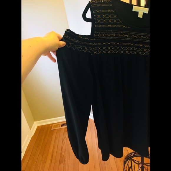 Michael Kors Cold Shoulder Blouse -XL - Picture 3 of 5